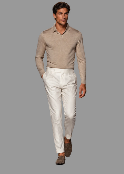 CHANDAIL-POLO-MK010-BEIGE