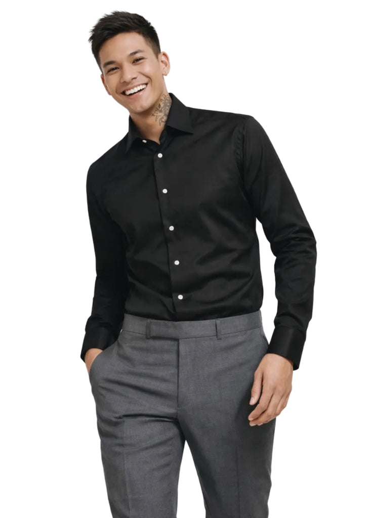 CHEMISE#SMALTO-CM0218-BLK