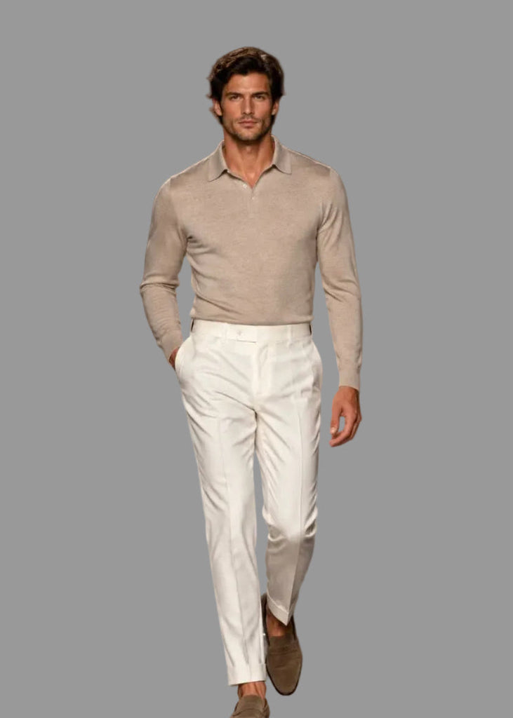 CHANDAIL-POLO-MK010-BEIGE