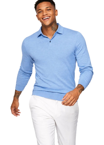 CHANDAIL#POLO-MK010-BLEU CIEL