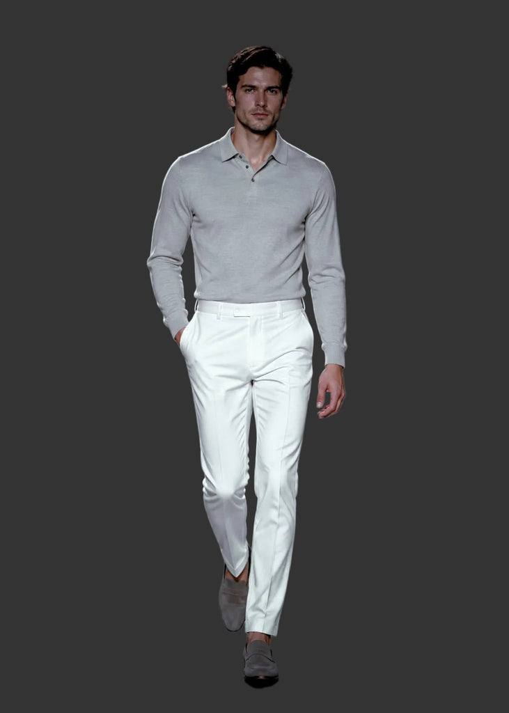 CHANDAIL#POLO-MK010-LIGHT GREY