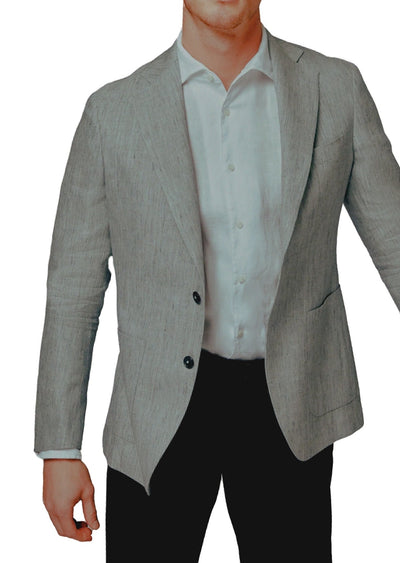 BLAZER#CANALI-LIN-GREY