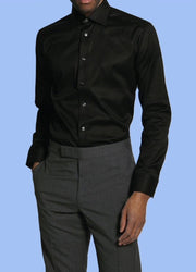 CHEMISE#SMALTO-CM0218-BLK