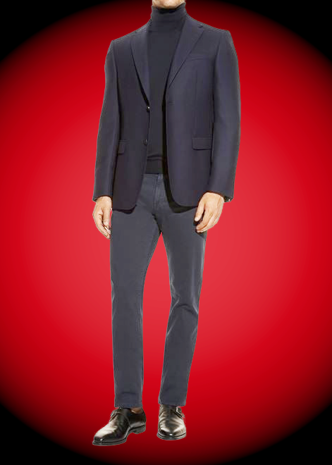 BLAZER#SANDRO-0923-NAVY