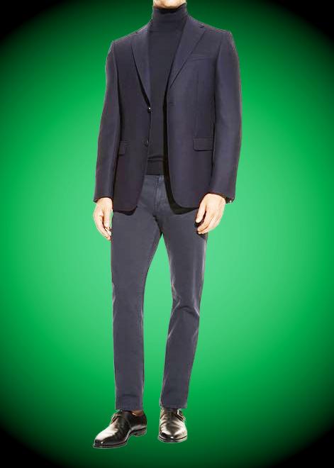 BLAZER#SANDRO-0923-NAVY
