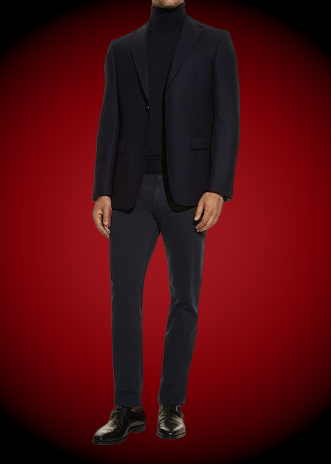 BLAZER#SANDRO-0923-NAVY