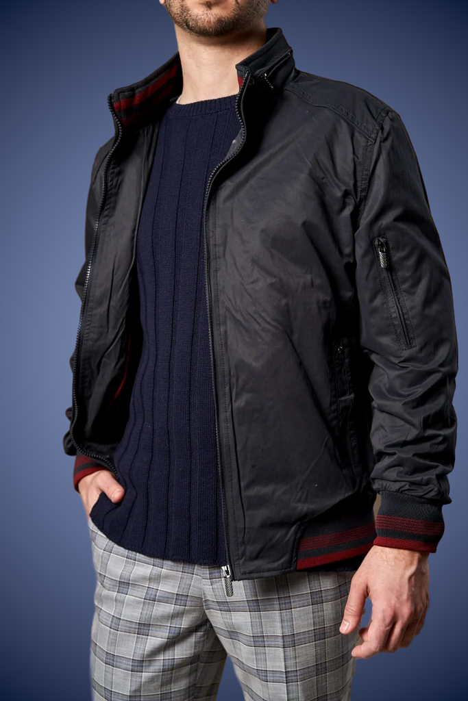 BLOUSON#HM-16151-NAVY