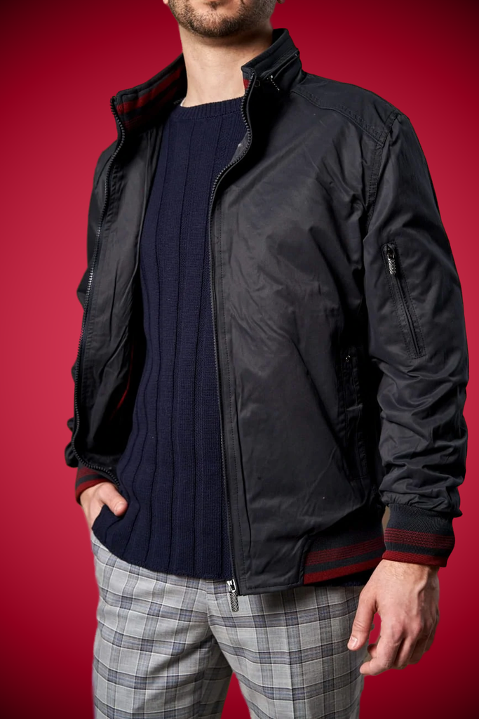 BLOUSON#HM-16151-NAVY