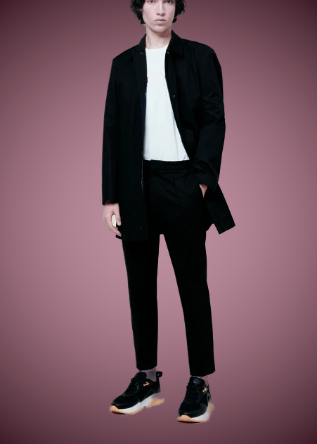 TRENCH#Q1112-BLACK