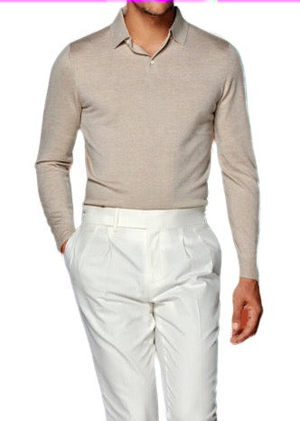 CHANDAIL-POLO-MK010-BEIGE