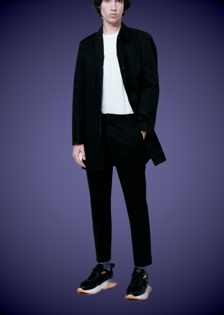 TRENCH#Q1112-BLACK